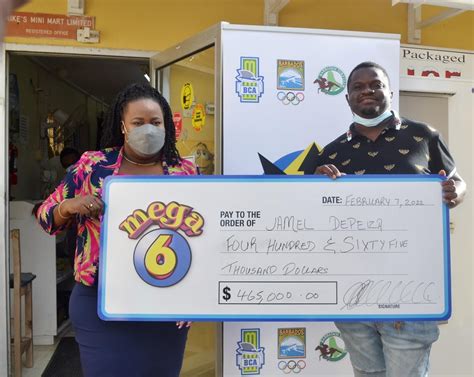 barbados mega 6|It’s a MEGA $930,000 jackpot haul for Jamel and Christopher .